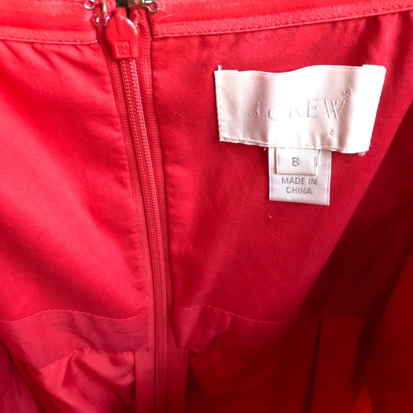 Sz 8 J.crew melon strapless dress - Picture 4 of 4